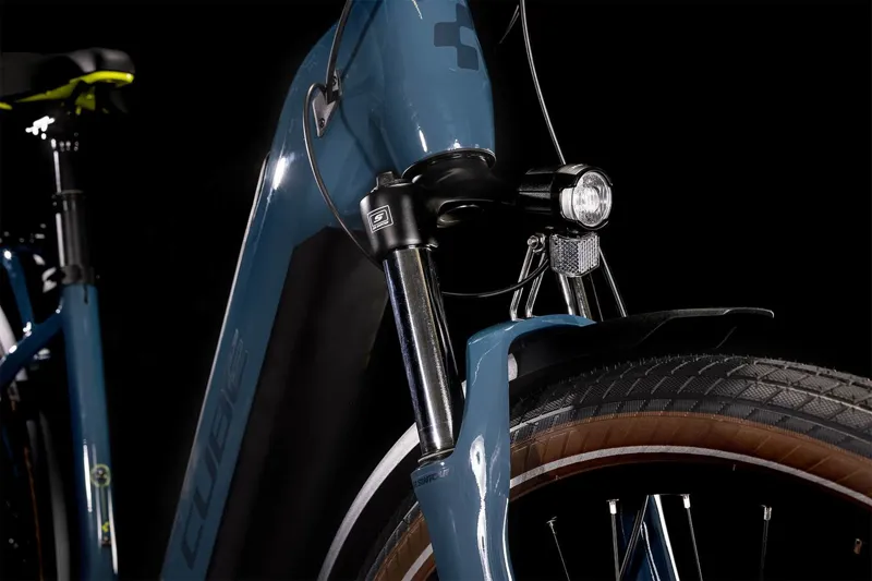  Cube Kathmandu Hybrid One 625 Easy Ease Electric Bike 2022 Teal/Lime -3